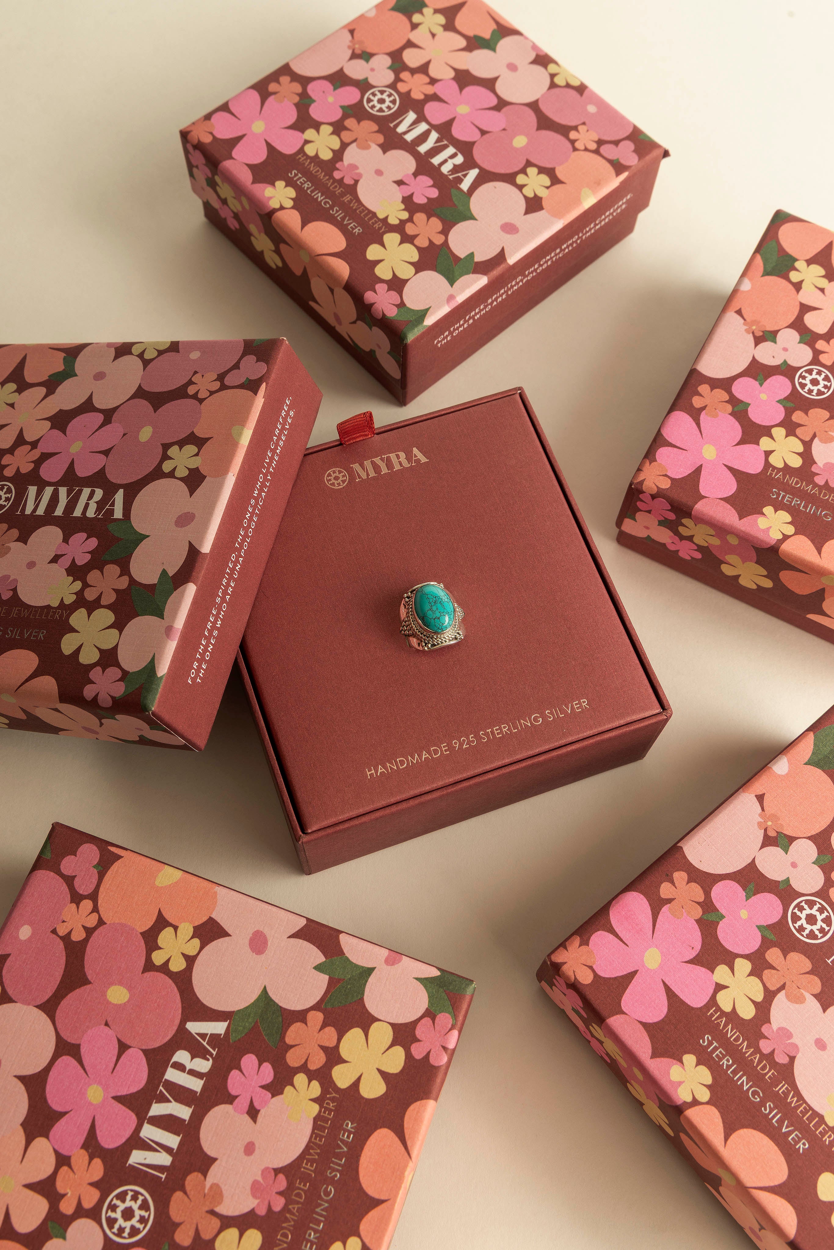 Moonstrike Sterling Silver Ring in Arena Teal