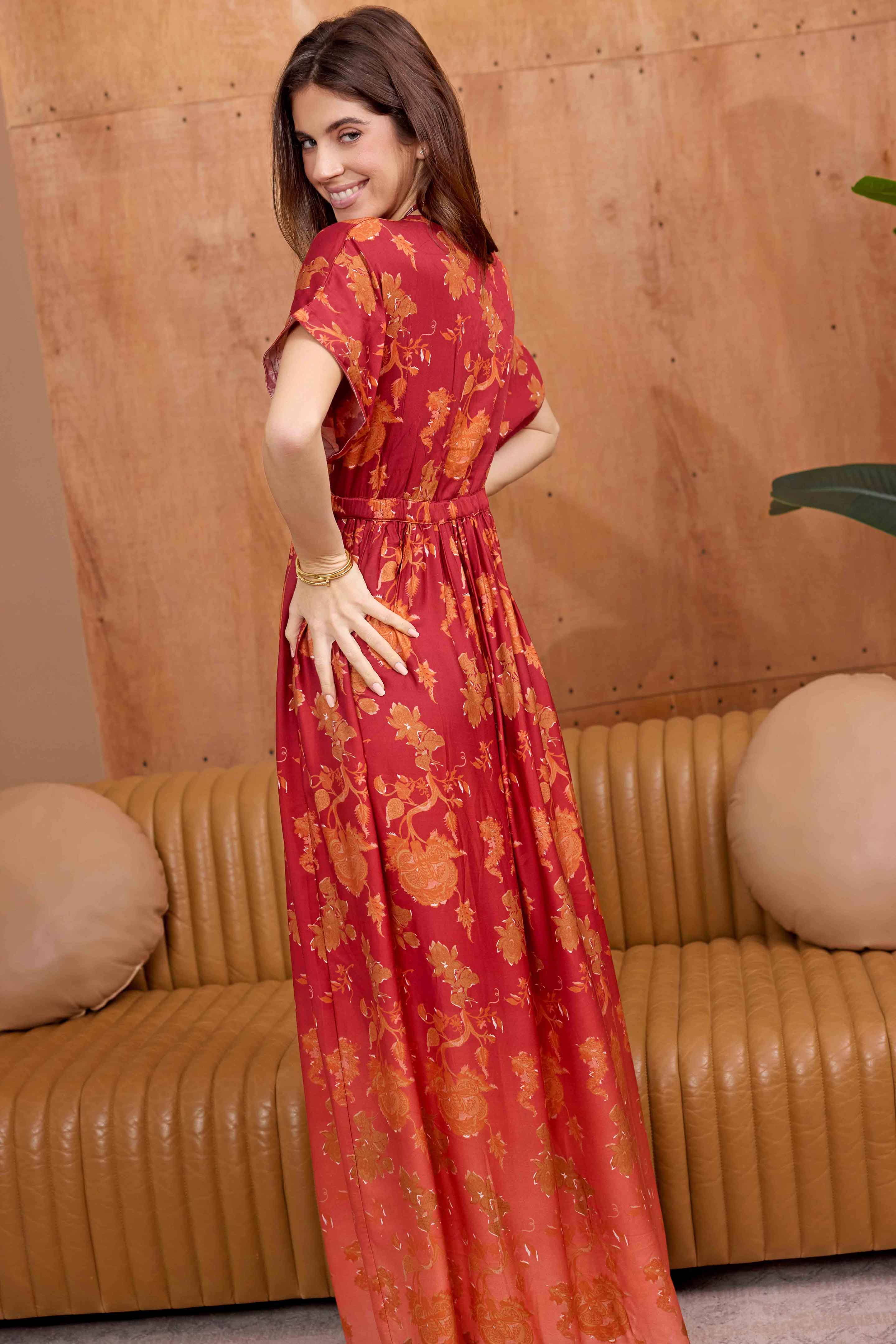 Bohera Krystal Dee Maxi Print Dress