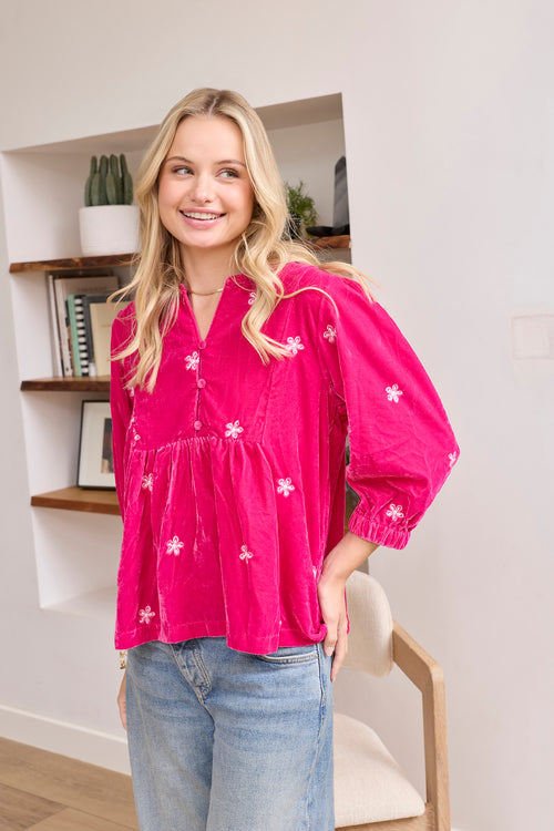 Kristi Nell Peplum Top