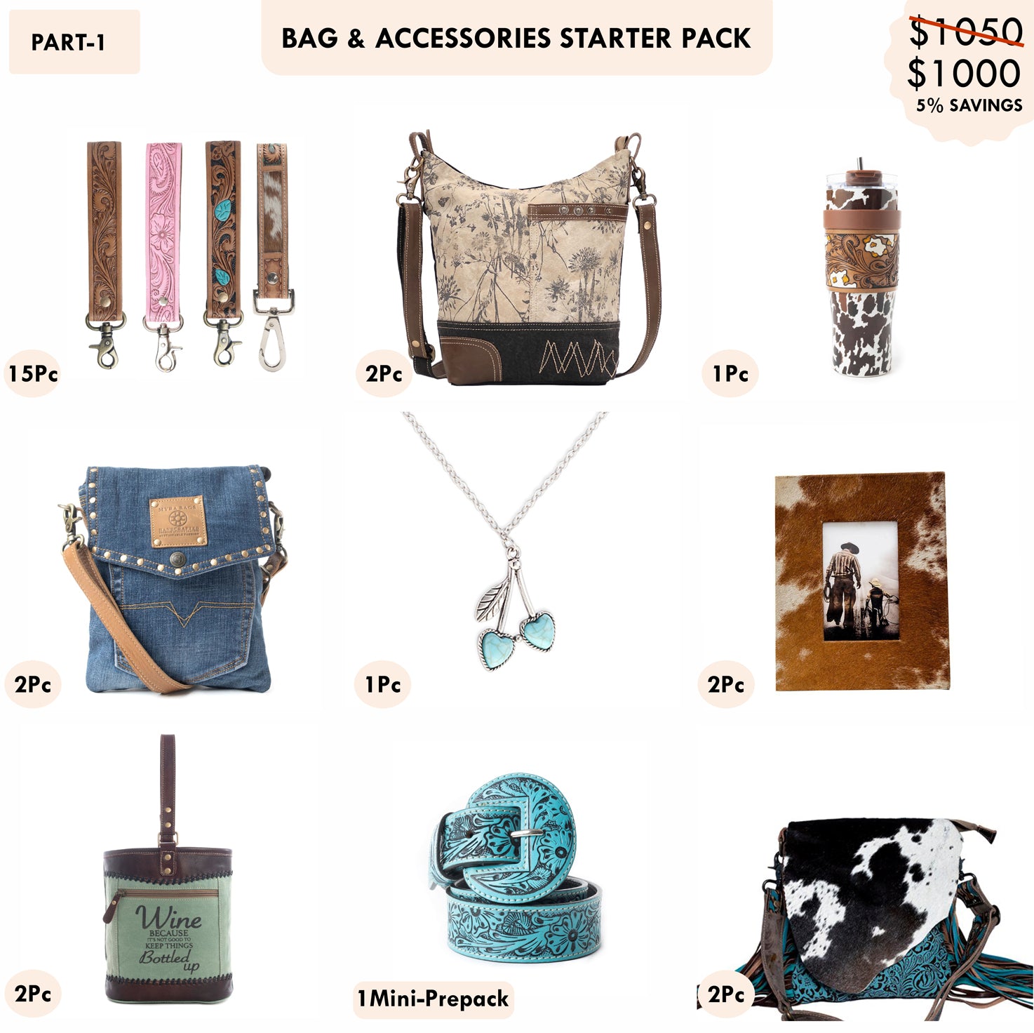 Starter Pack $1000 - Western Bags & Accessories
