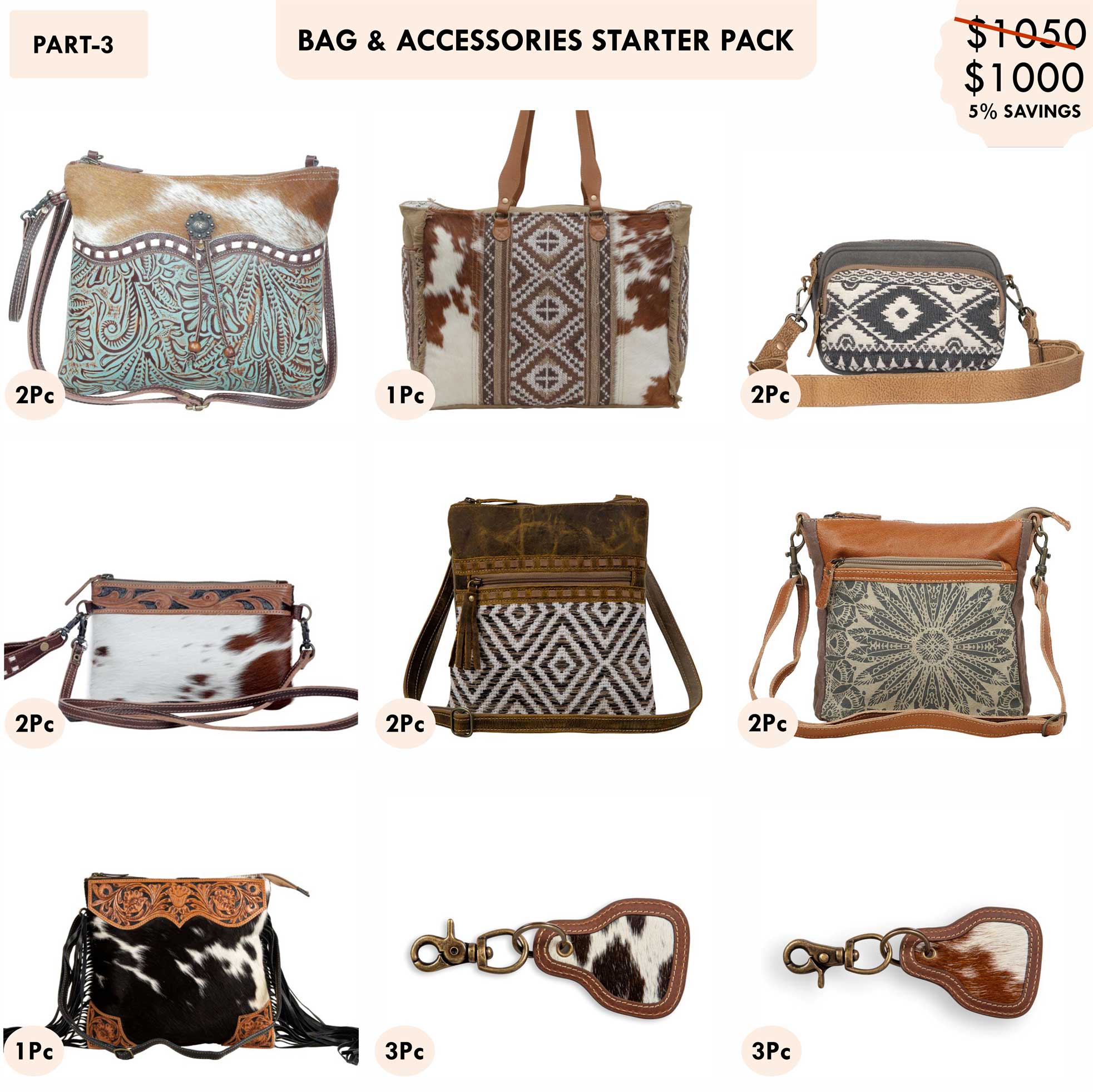 Starter Pack $1000 - Western Bags & Accessories