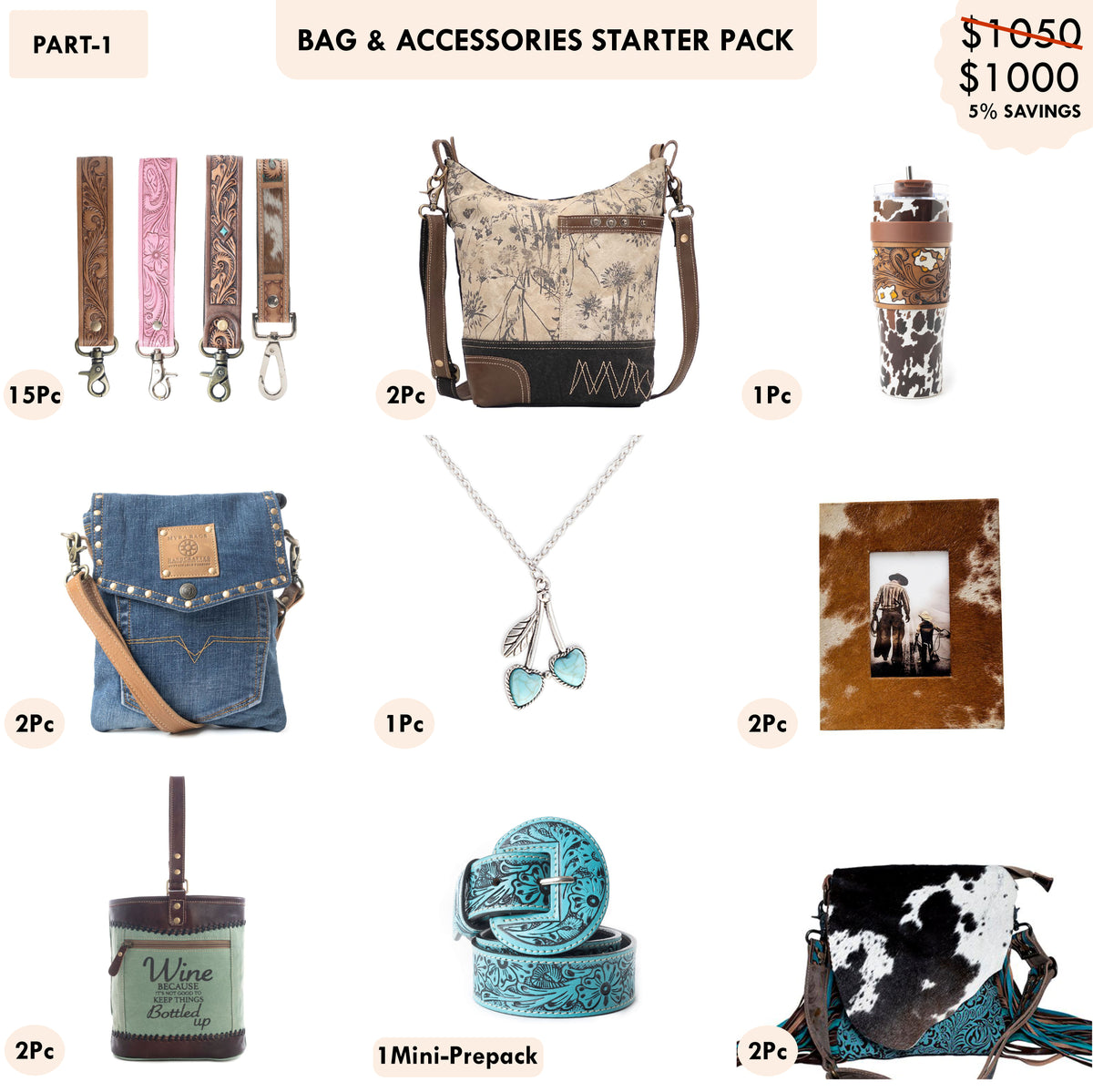 Starter Pack $1000 - Western Bags & Accessories