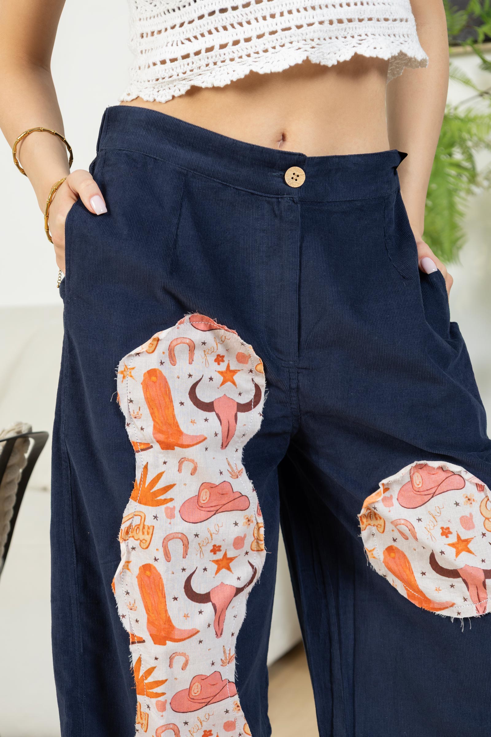 Charlotte's Trail Pants In Dark Blue