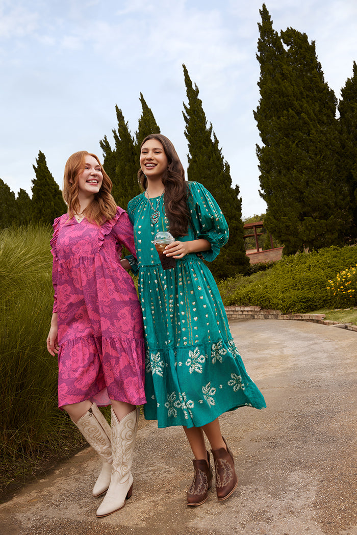 Gypsy Heart Dress in Canyon Teal