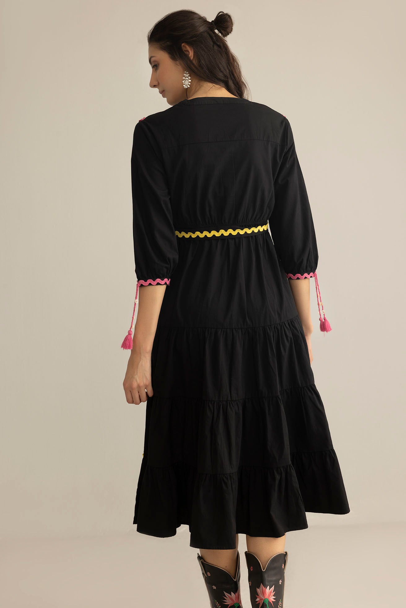 Carnival Sway Dress in Neon Dusk