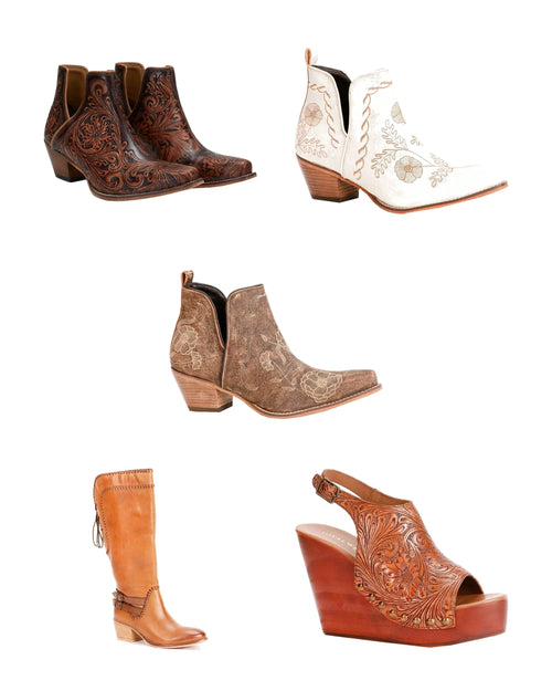 Rodeo Boots, Booties & Sandals Collection of 5
