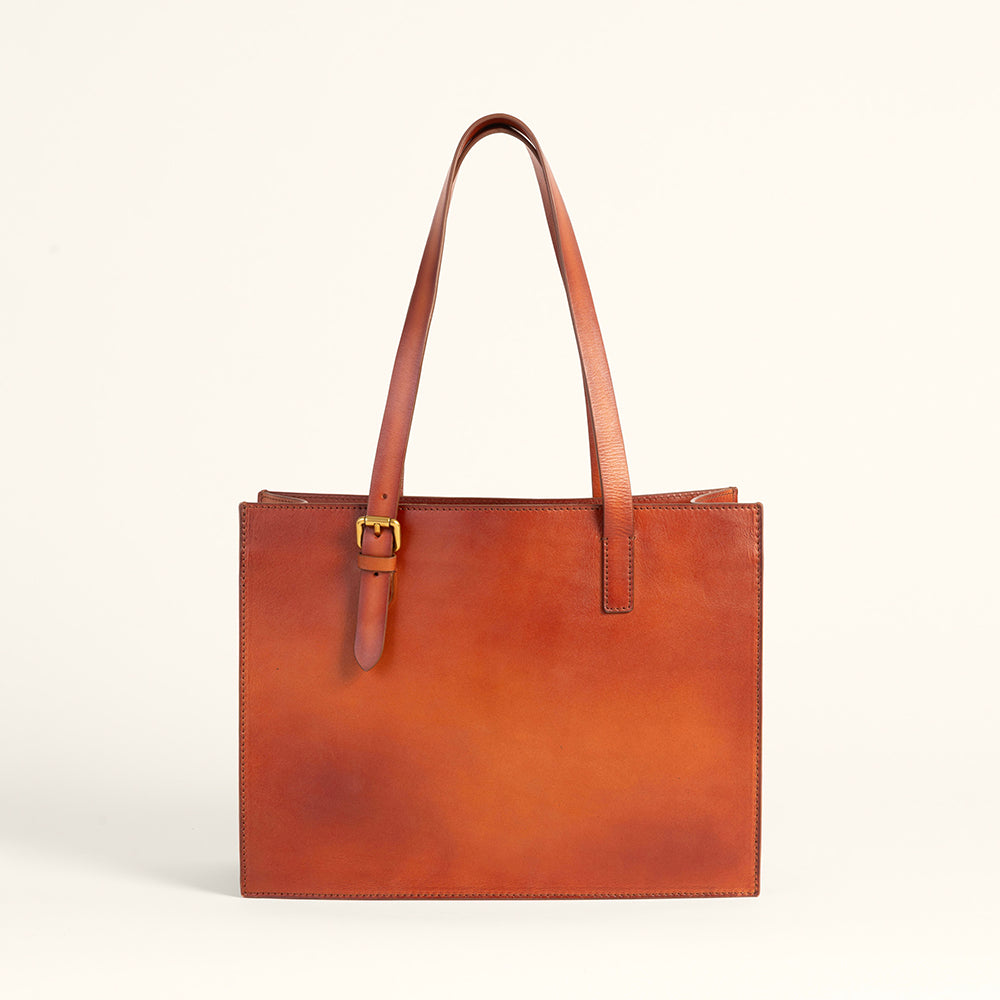 Loyal West Mivva Handtooled Medium Bag - Soft Walnut Leather