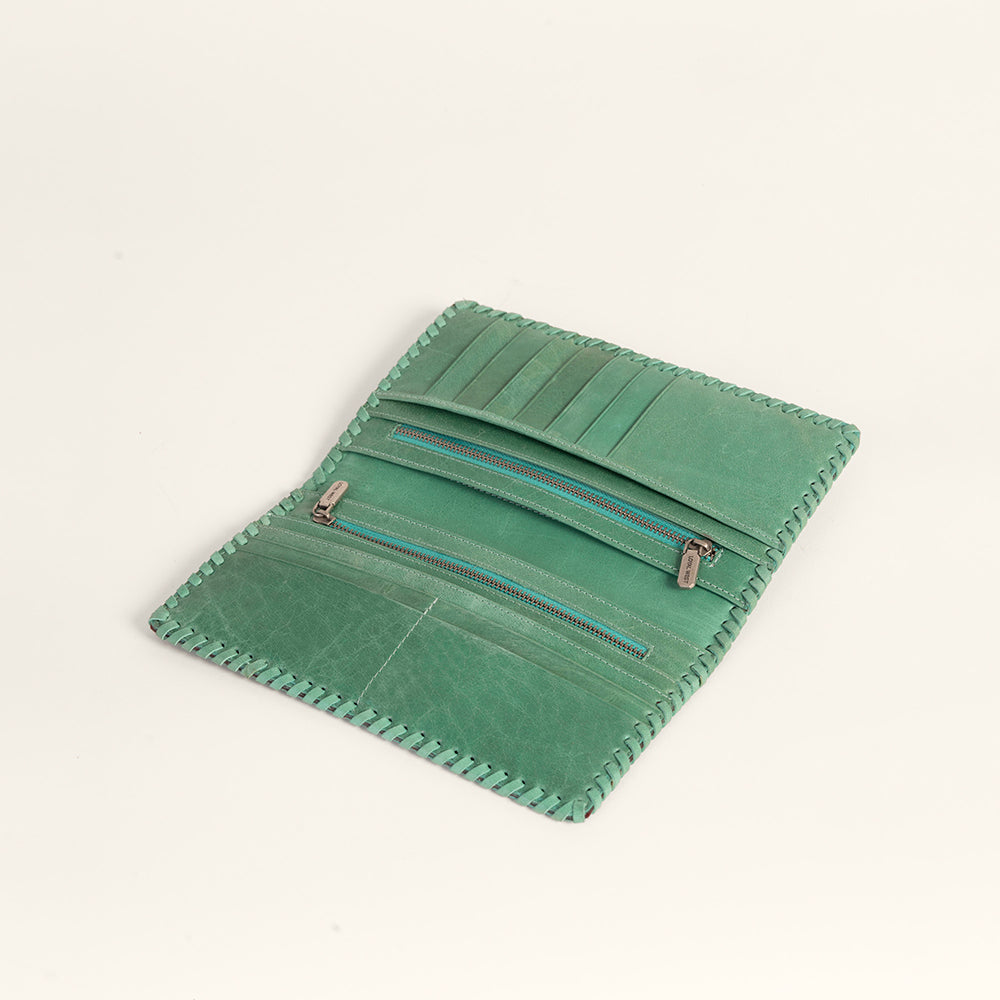 Loyal West Desert Lotus Wallet - Turquoise
