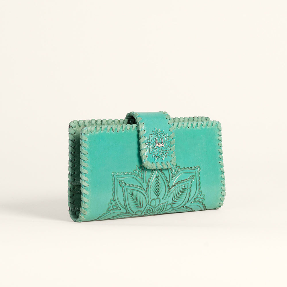 Loyal West Desert Lotus Wallet - Turquoise