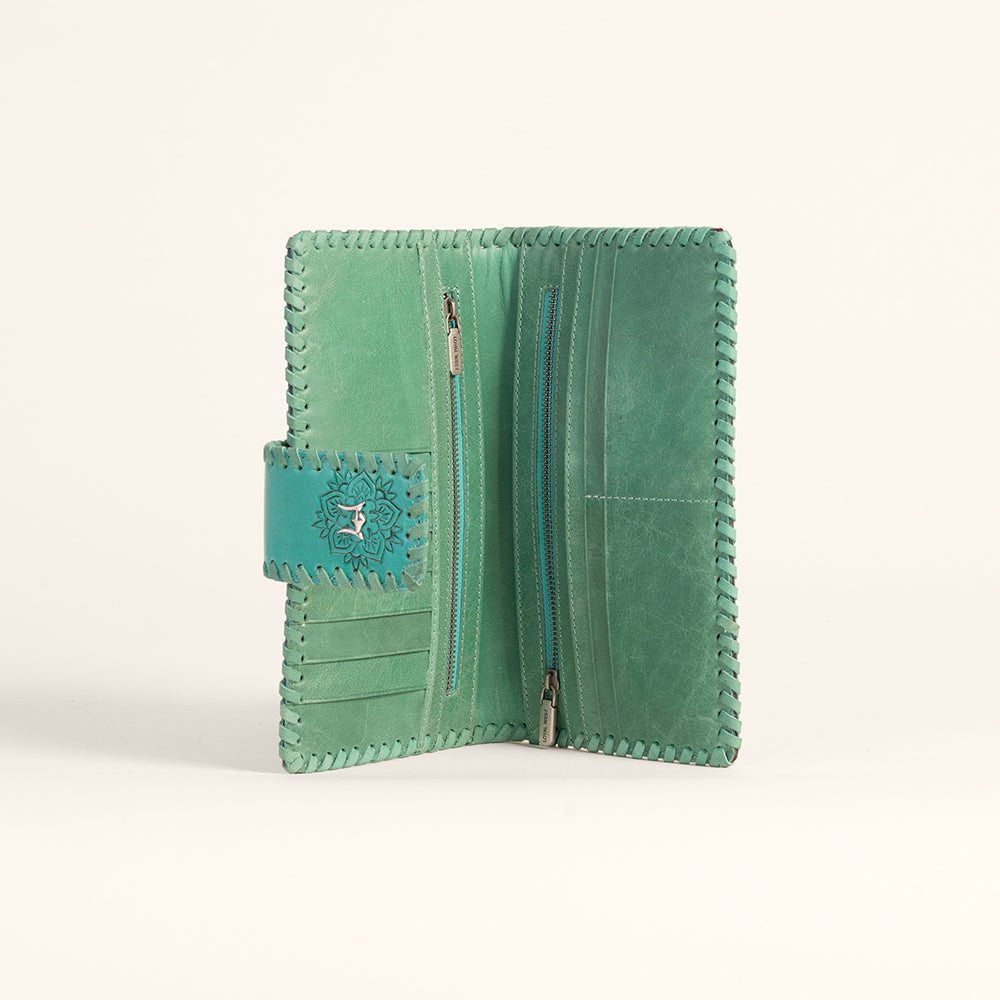 Loyal West Desert Lotus Wallet - Turquoise