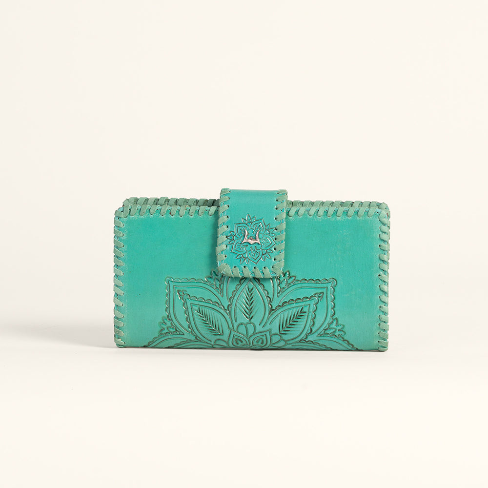 Loyal West Desert Lotus Wallet - Turquoise