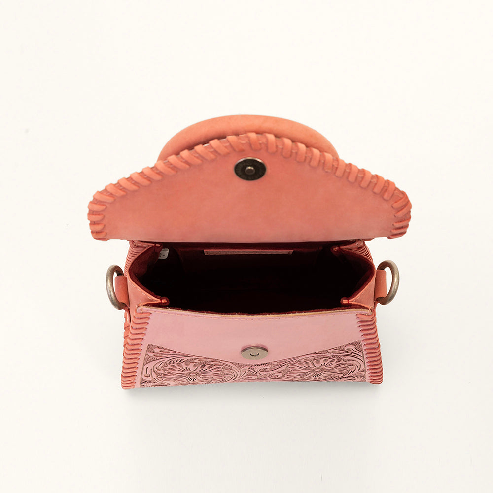 Loyal West Leon Mini Handle Purse - Pink