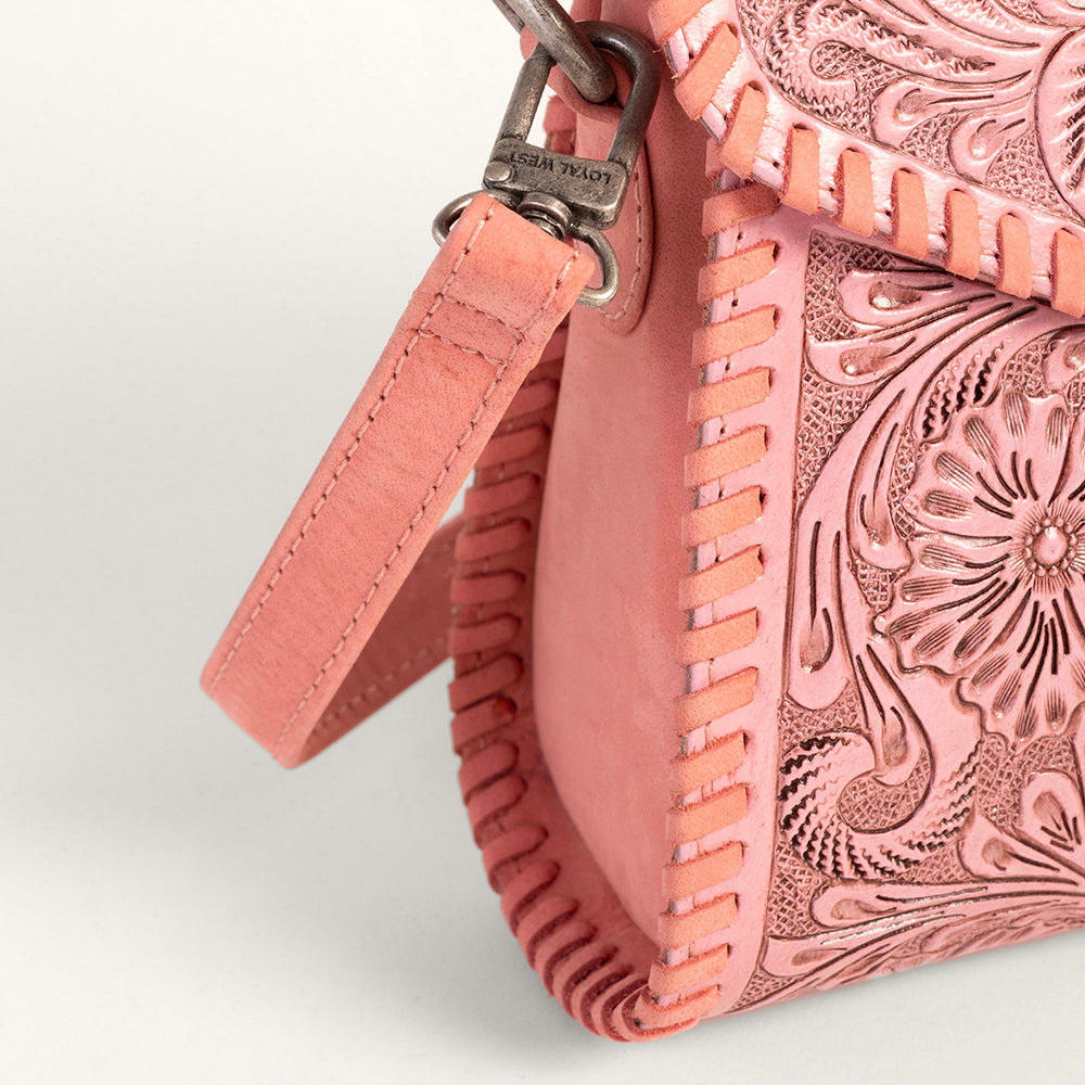 Loyal West Leon Mini Handle Purse - Pink