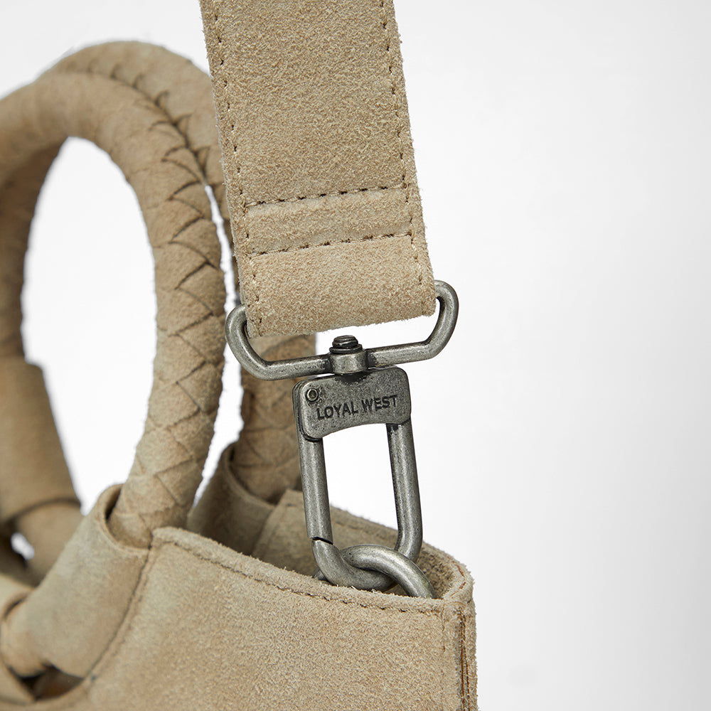 Loyal West Sedona Tassle Bag In Suede Leather