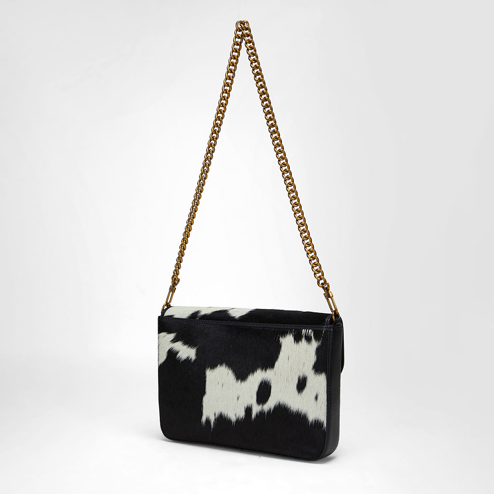 Loyal West On The Go Medium Chain Bag In Cowhide And Calfskin