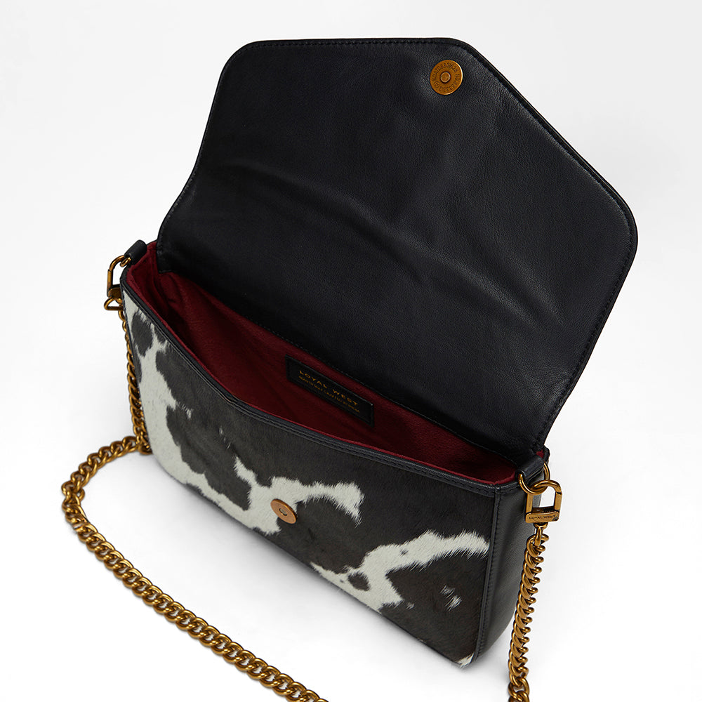 Loyal West On The Go Medium Chain Bag In Cowhide And Calfskin