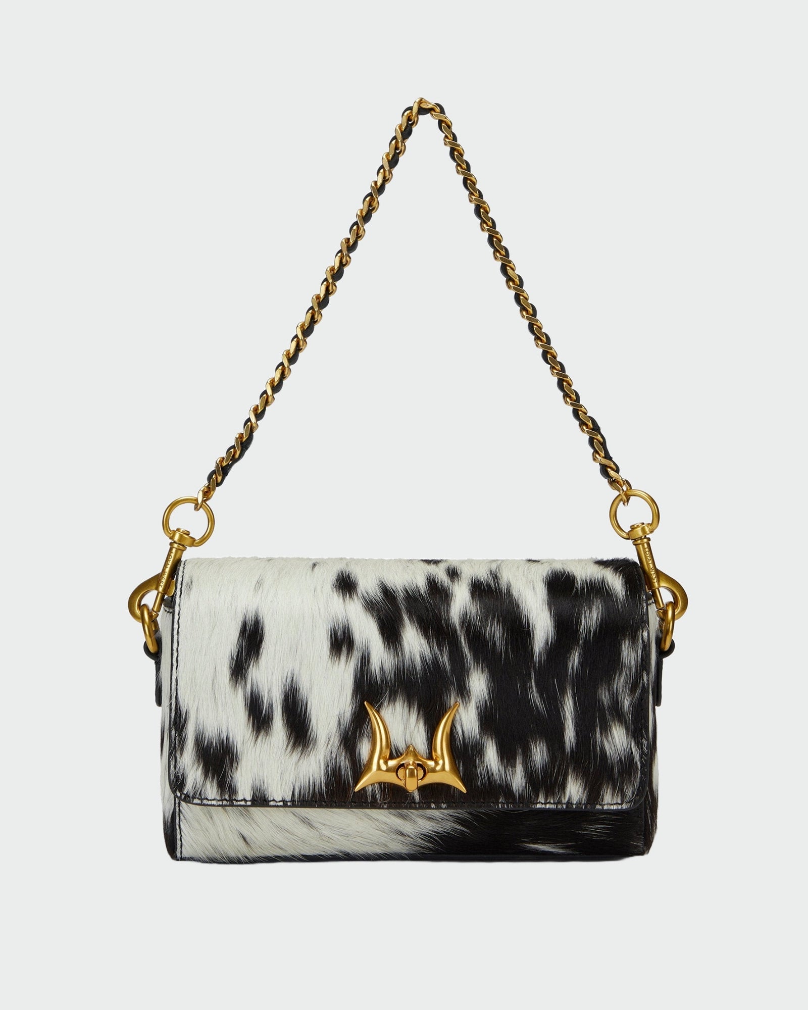 Loyal West Savi Mini Bag In Hand Finished Embossed Leather - Brown