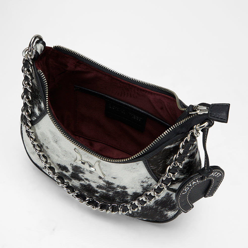 Loyal West Lueve Hairon Leather Bag