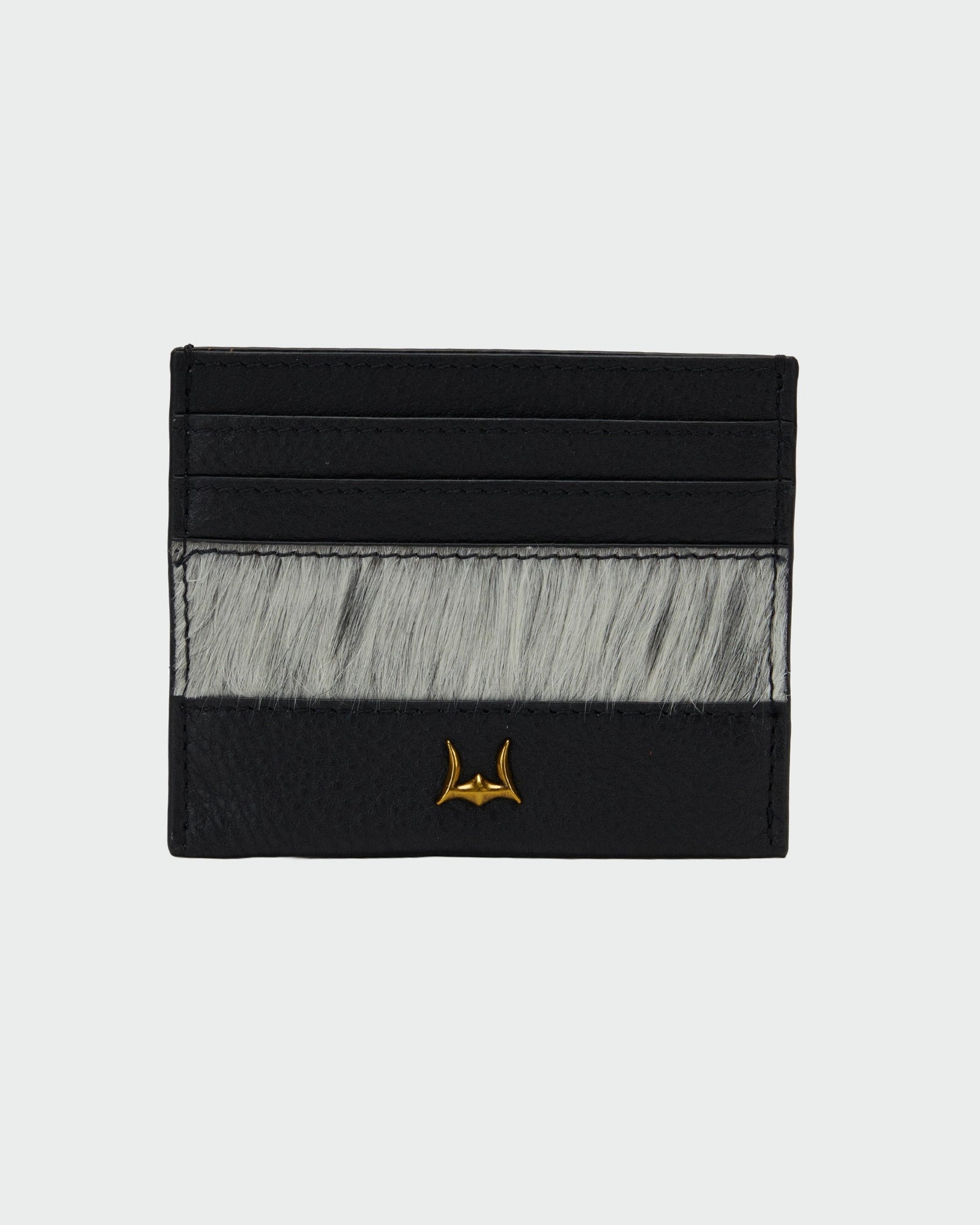 Loyal West Shell Card Holder In Hand Finished Embossed Leather - Brown