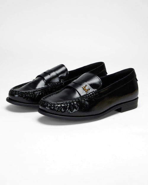 Loyal West Leather Loafers - Black