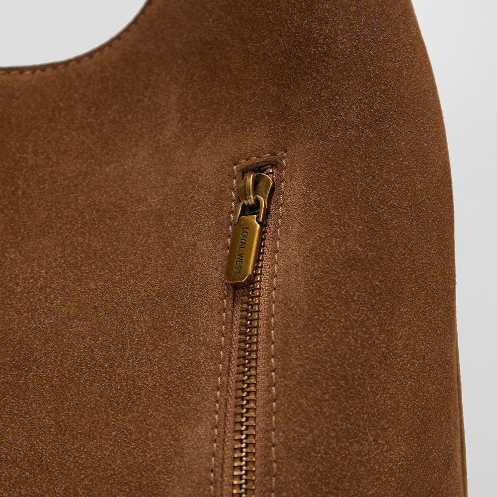 Loyal West Large Purse - In Suede Leather