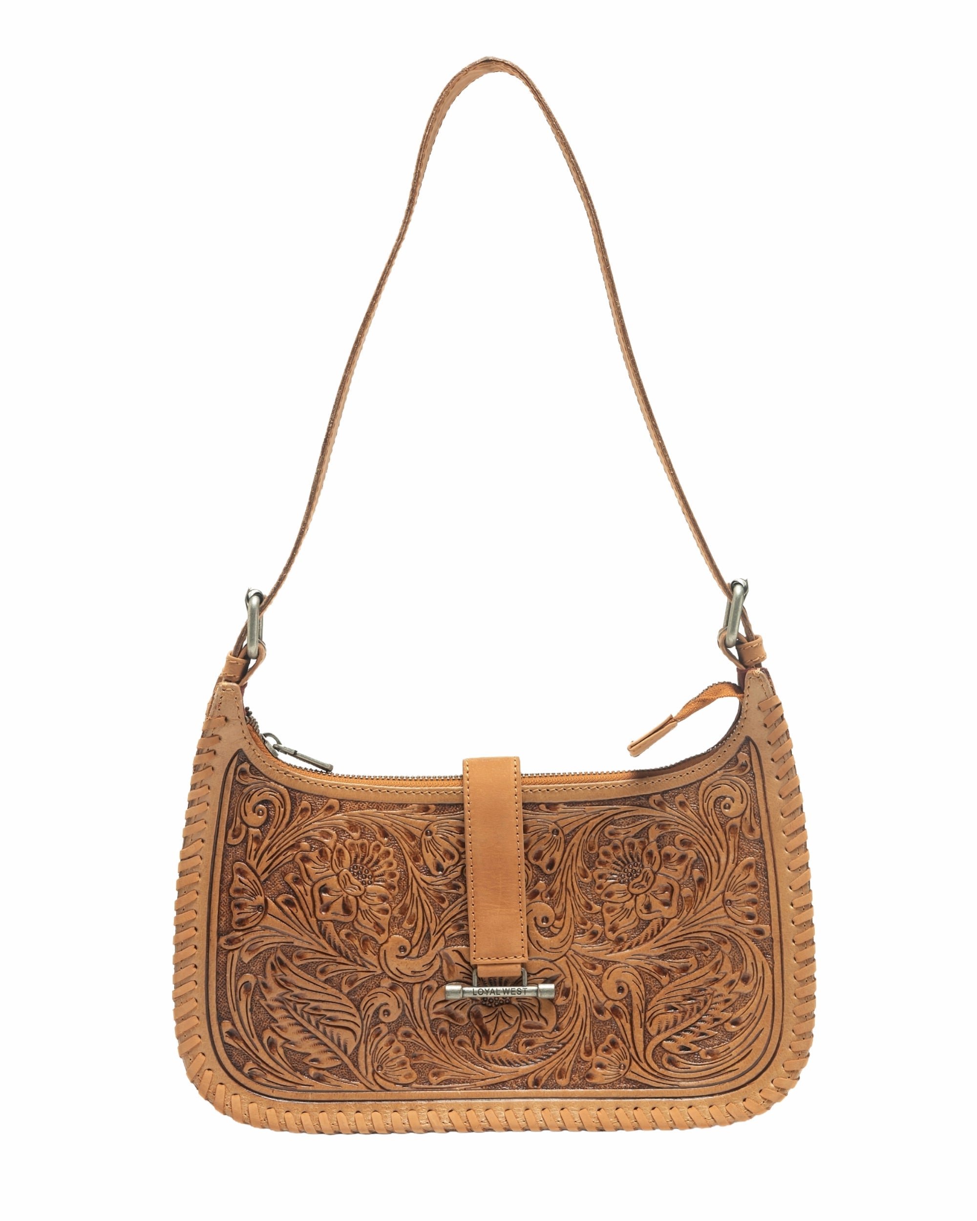 Loyal West Dannia Large Purse - Saddle Brown