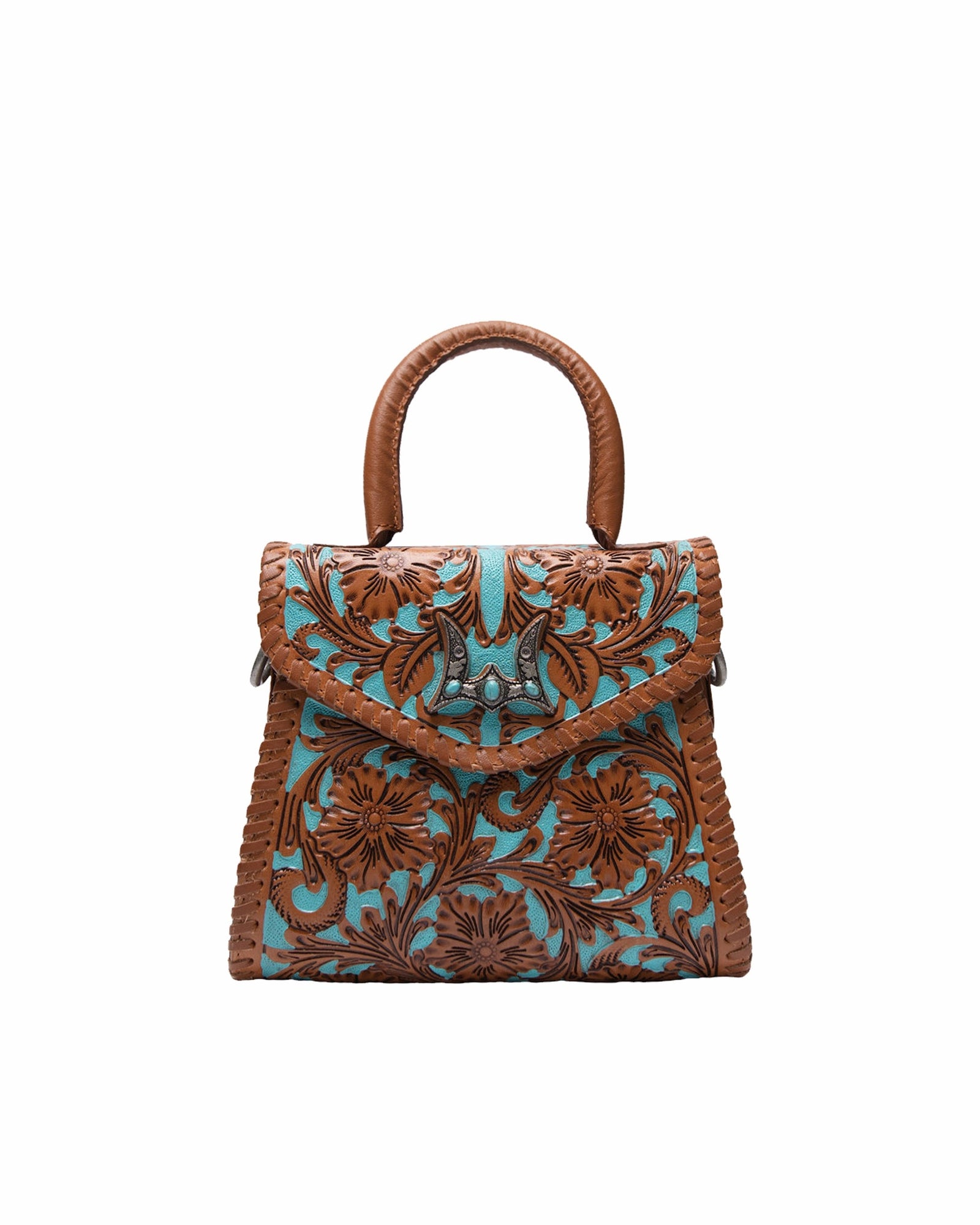 Loyal West Leon Mini Handle Purse - Whiskey & Water