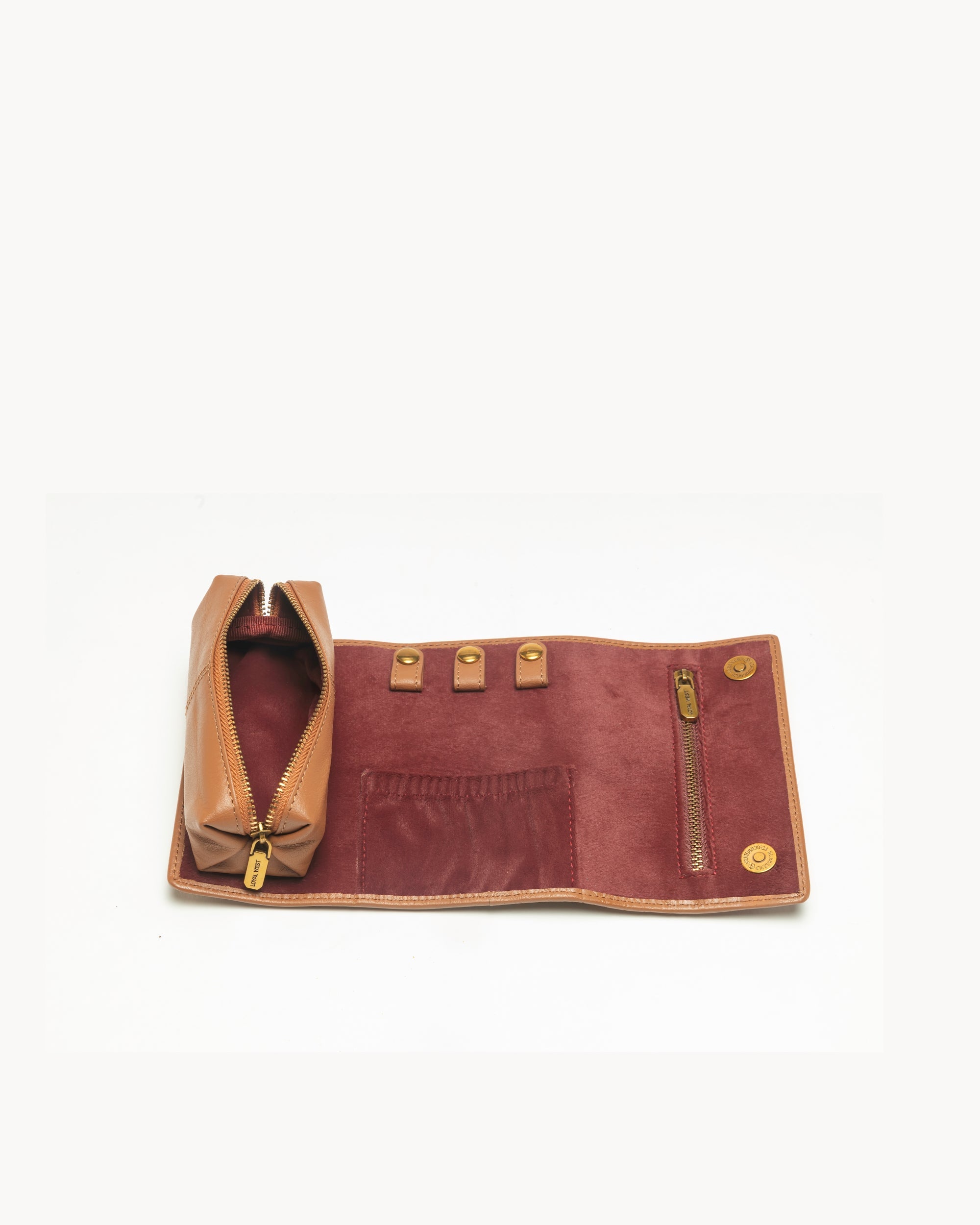 Canyon Jewellery Case Handtooled Leather - Whiskey & Water