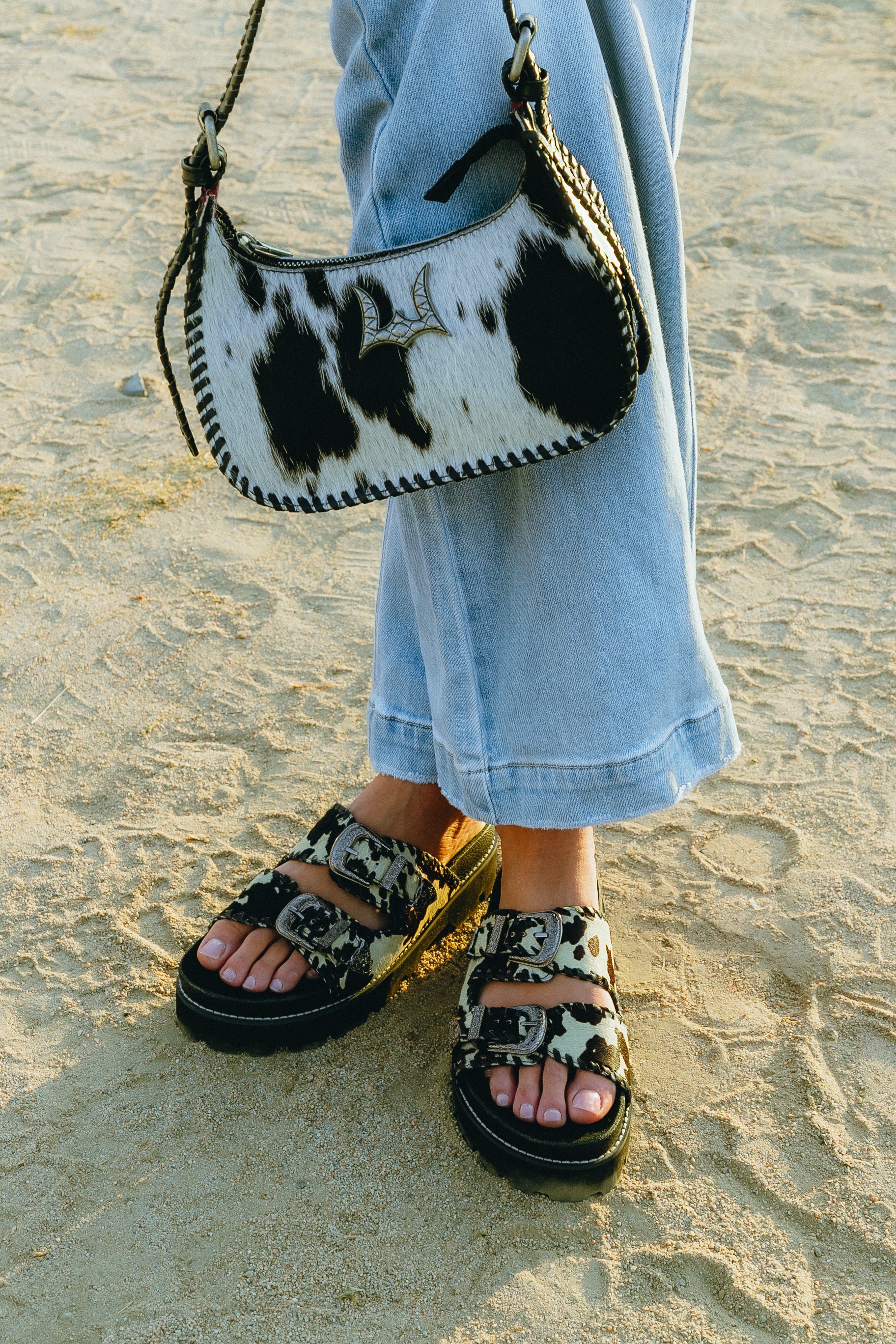Serena Cowhide Sandals