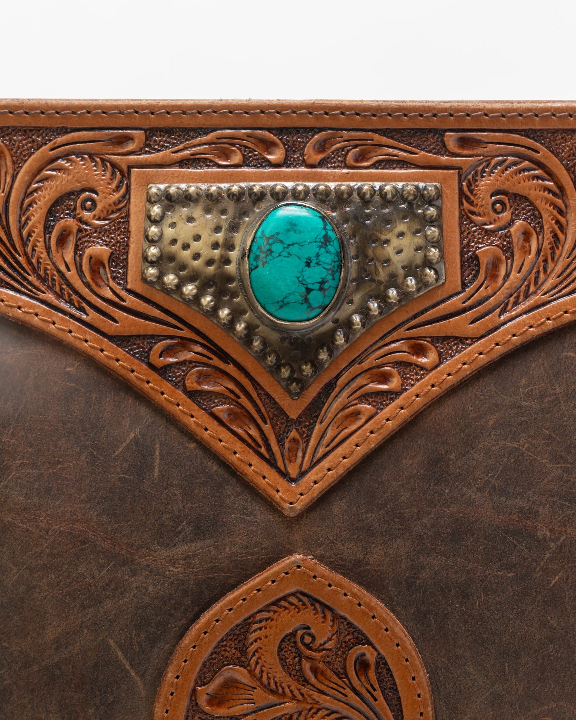 Mojave Tassle Bag In Brunette Leather