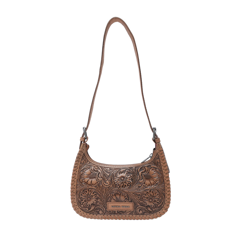 HANDTOOLED DANNIA MEDIUM PURSE – CATTLE