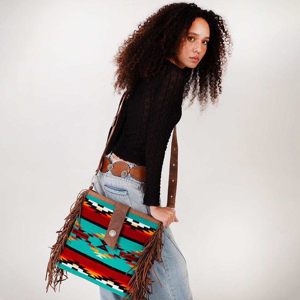 Loyal West Long Chap Cowhide Tassle Bag