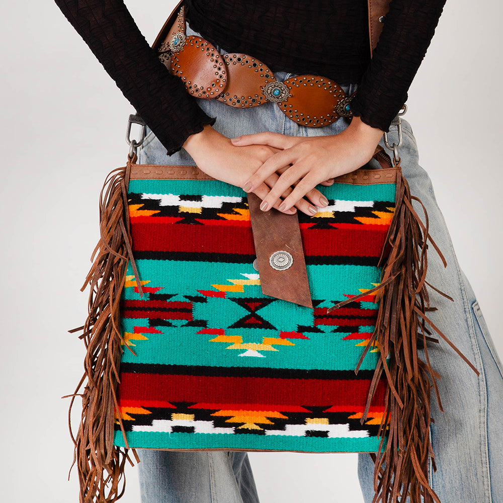 Loyal West Long Chap Cowhide Tassle Bag