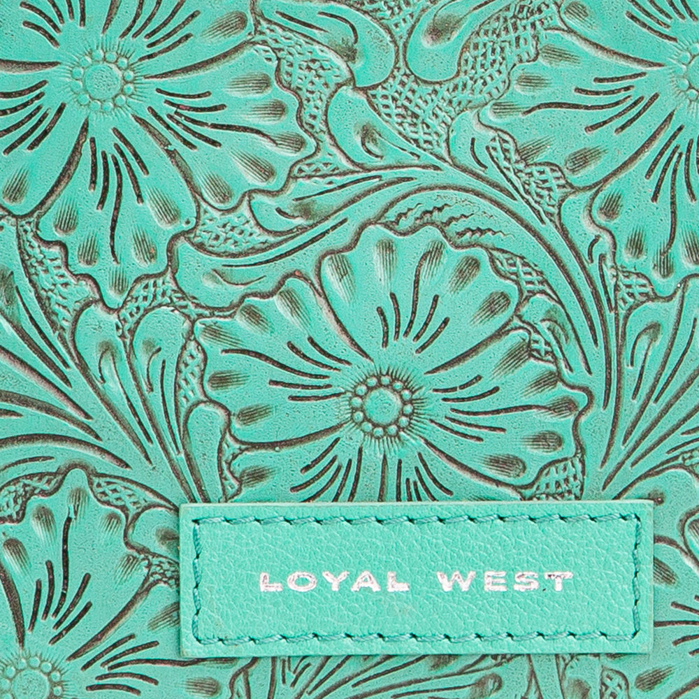 Loyal West Leon Mini Handle Purse - Turquoise