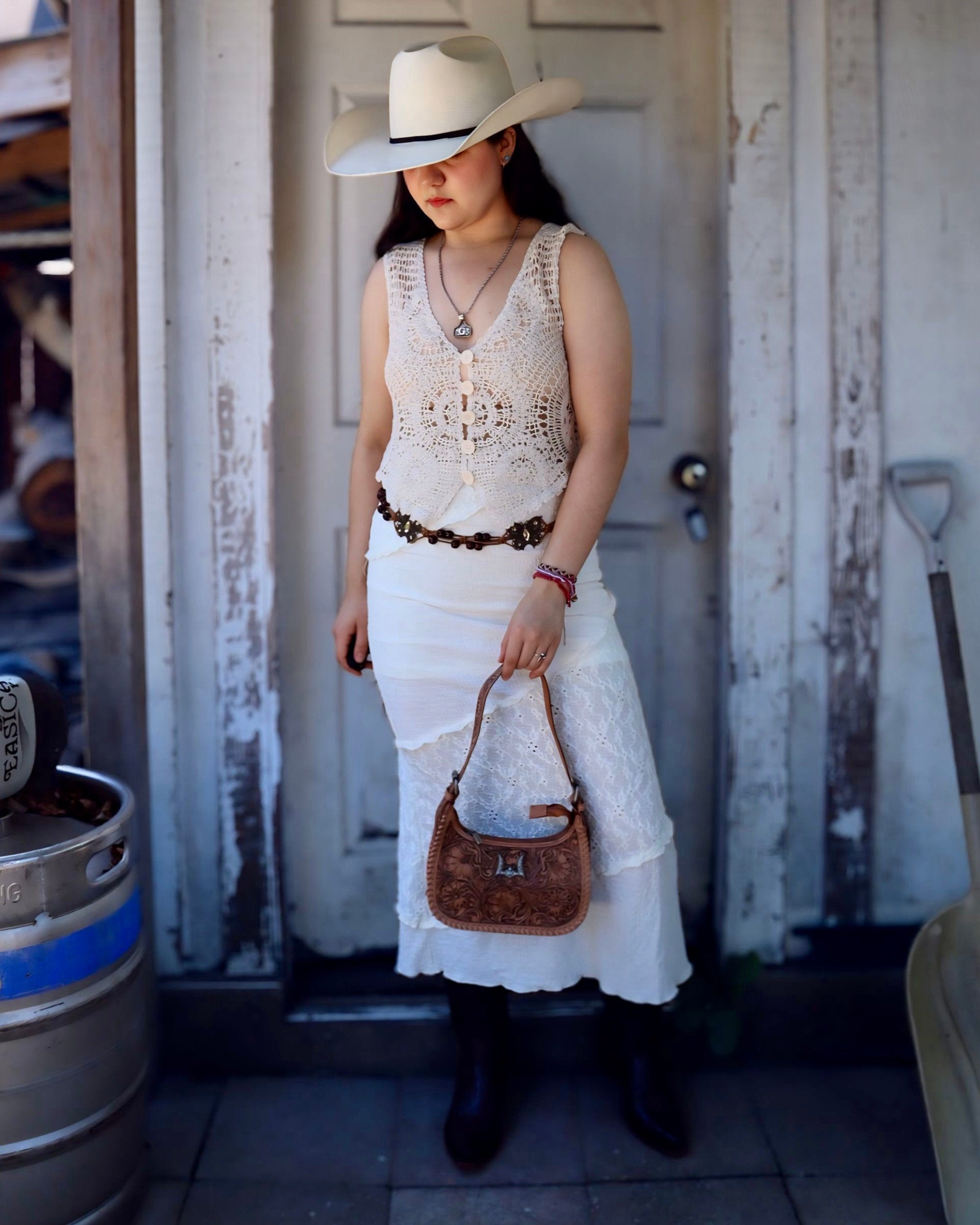 Loyal West Dannia Medium Purse Brown