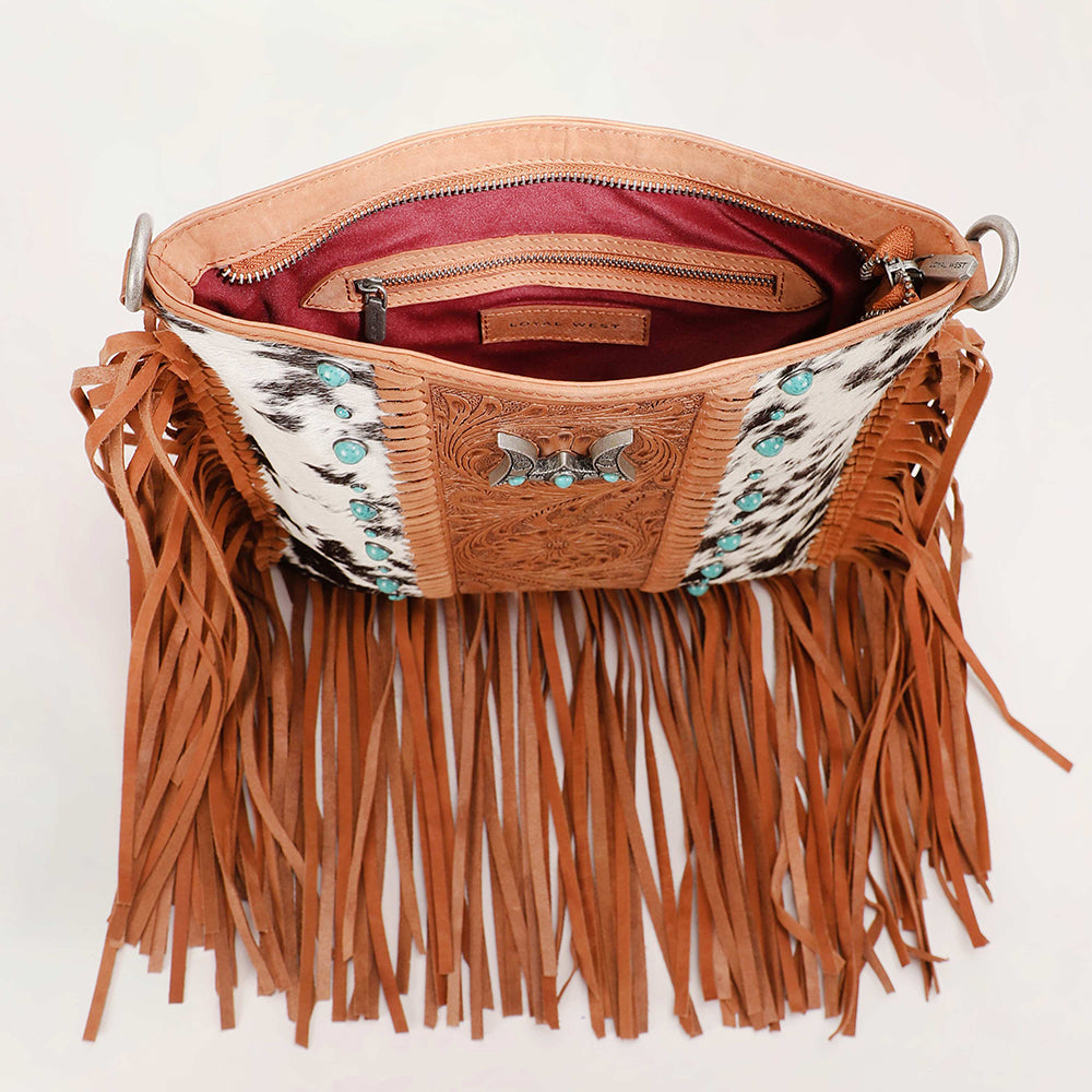Loyal West Tucson Cowhide Tassle Bag