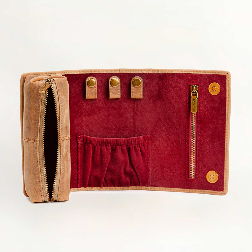 Loyal West Canyon Jewellery Case Handtooled Leather
