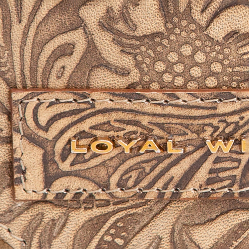 Loyal West Cupid Coin Pouch Embossed Floral