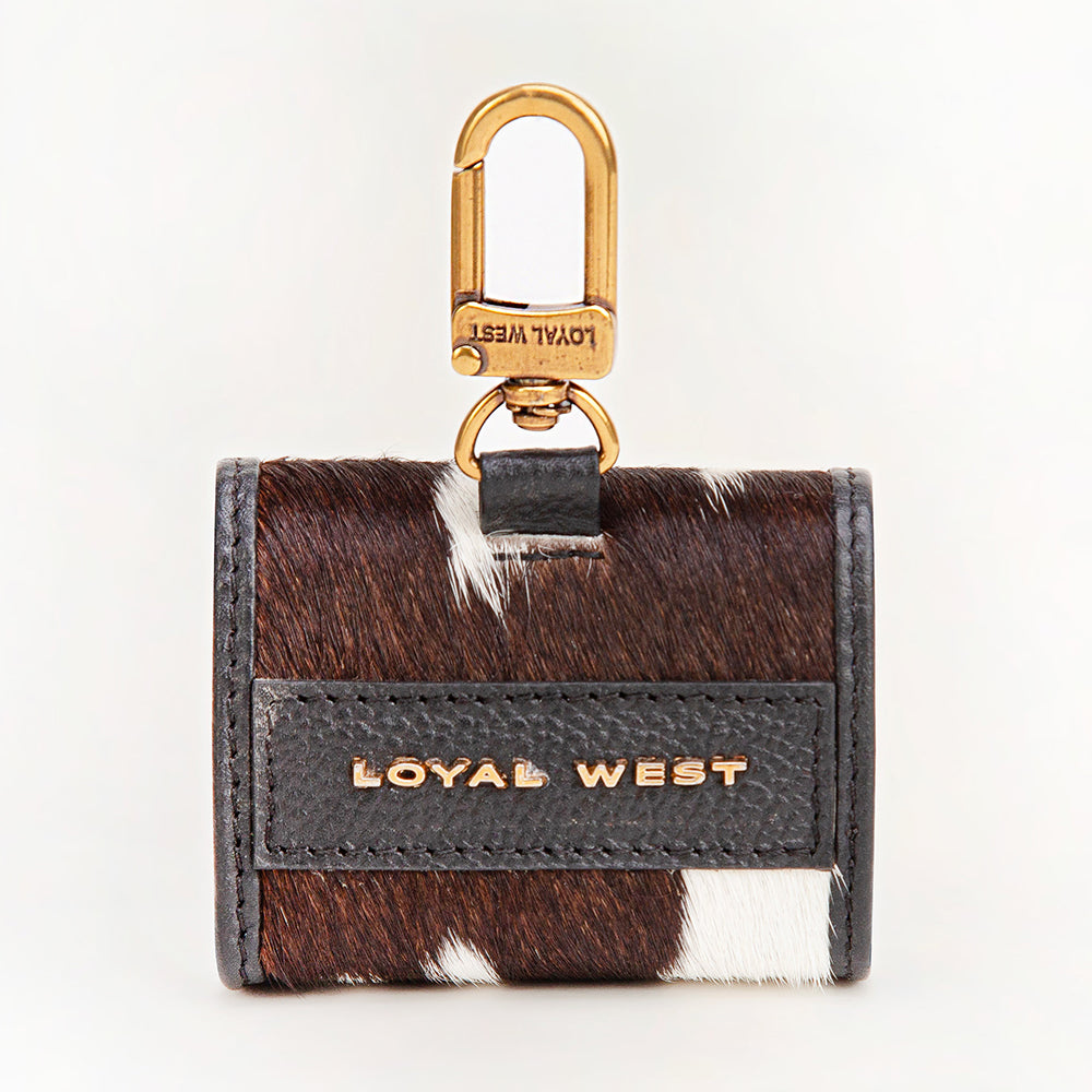 Loyal West Gloriana Clip On Bag Charm Black And White