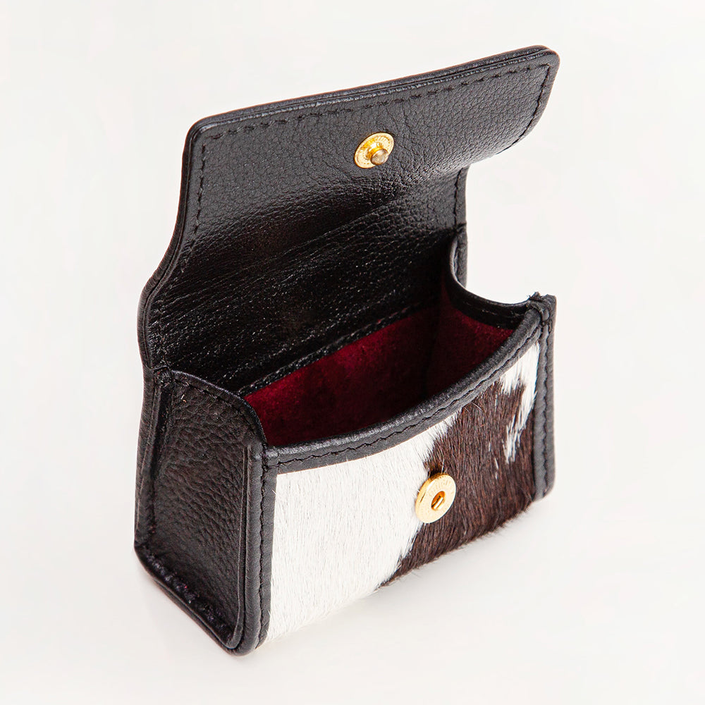 Loyal West Gloriana Clip On Bag Charm Black And White