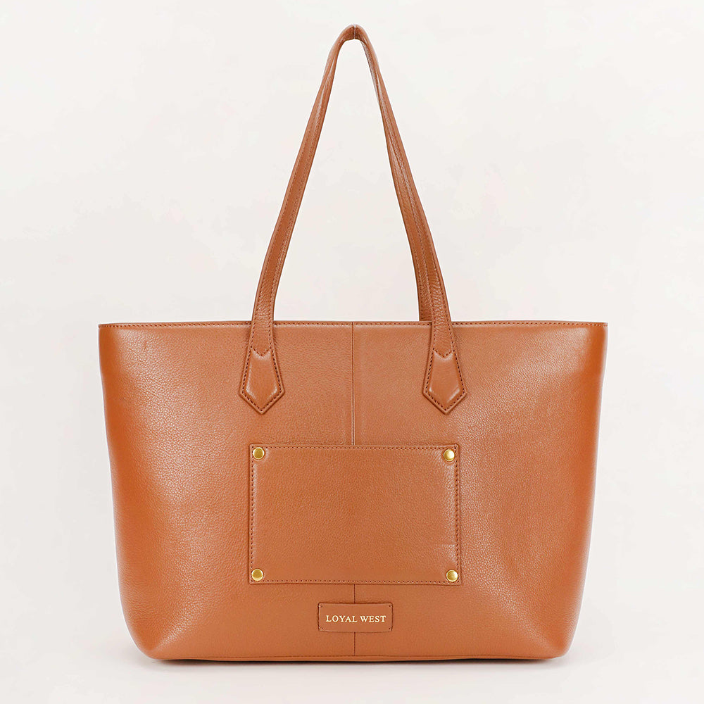 Loyal West California Poppy Large Bag Brown Floral