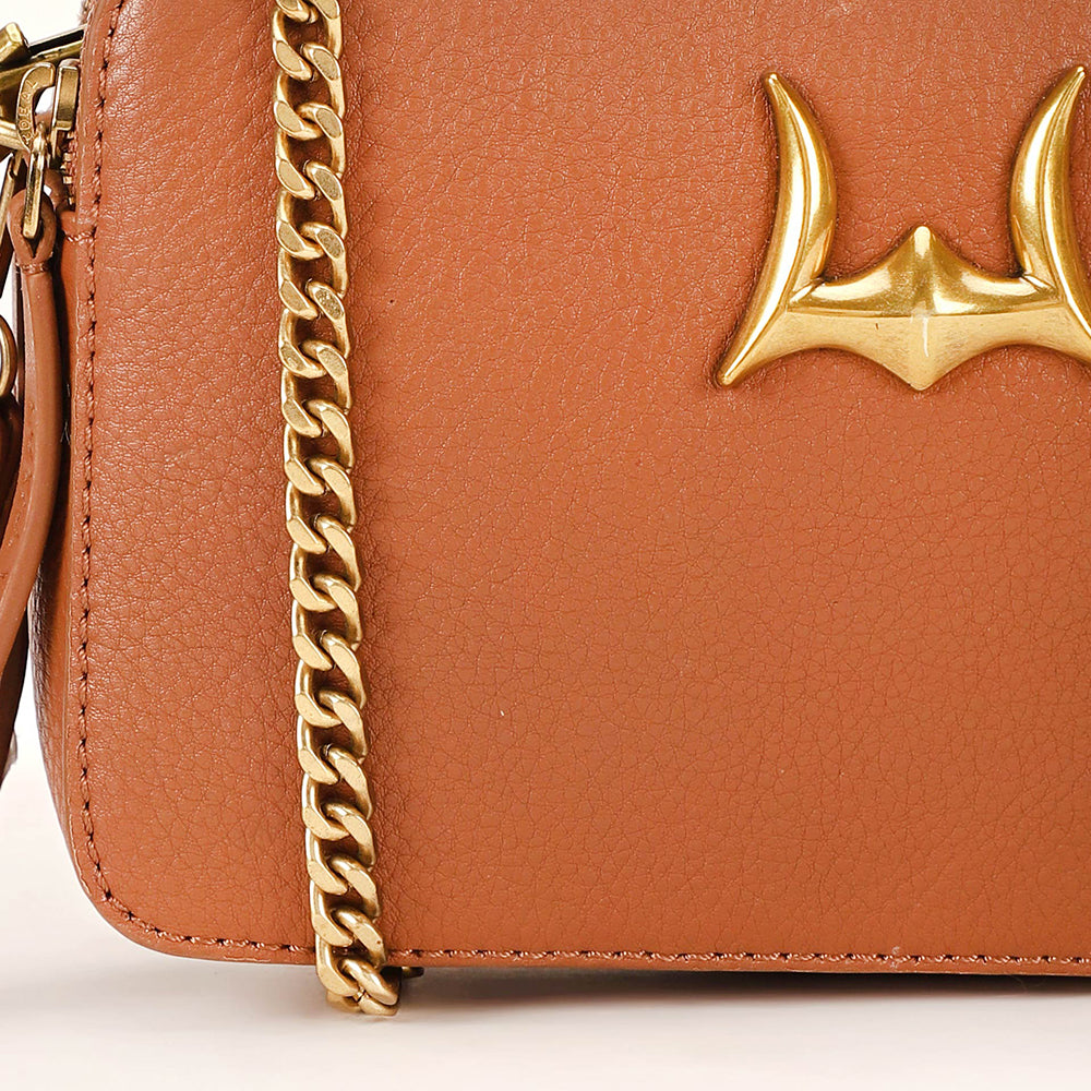 Loyal West Shell Mini Purse Brown