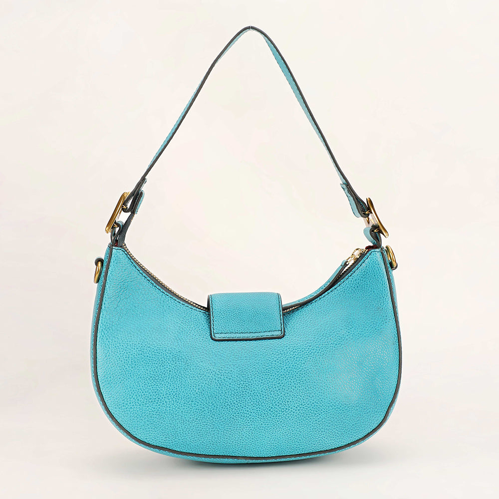 Loyal West Hobo Medium Purse Turquoise Floral