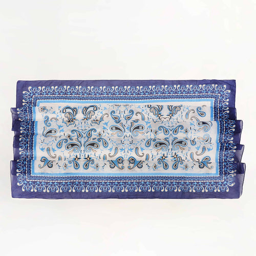 Loyal West Bandana Canyon Silk Scarves Blue