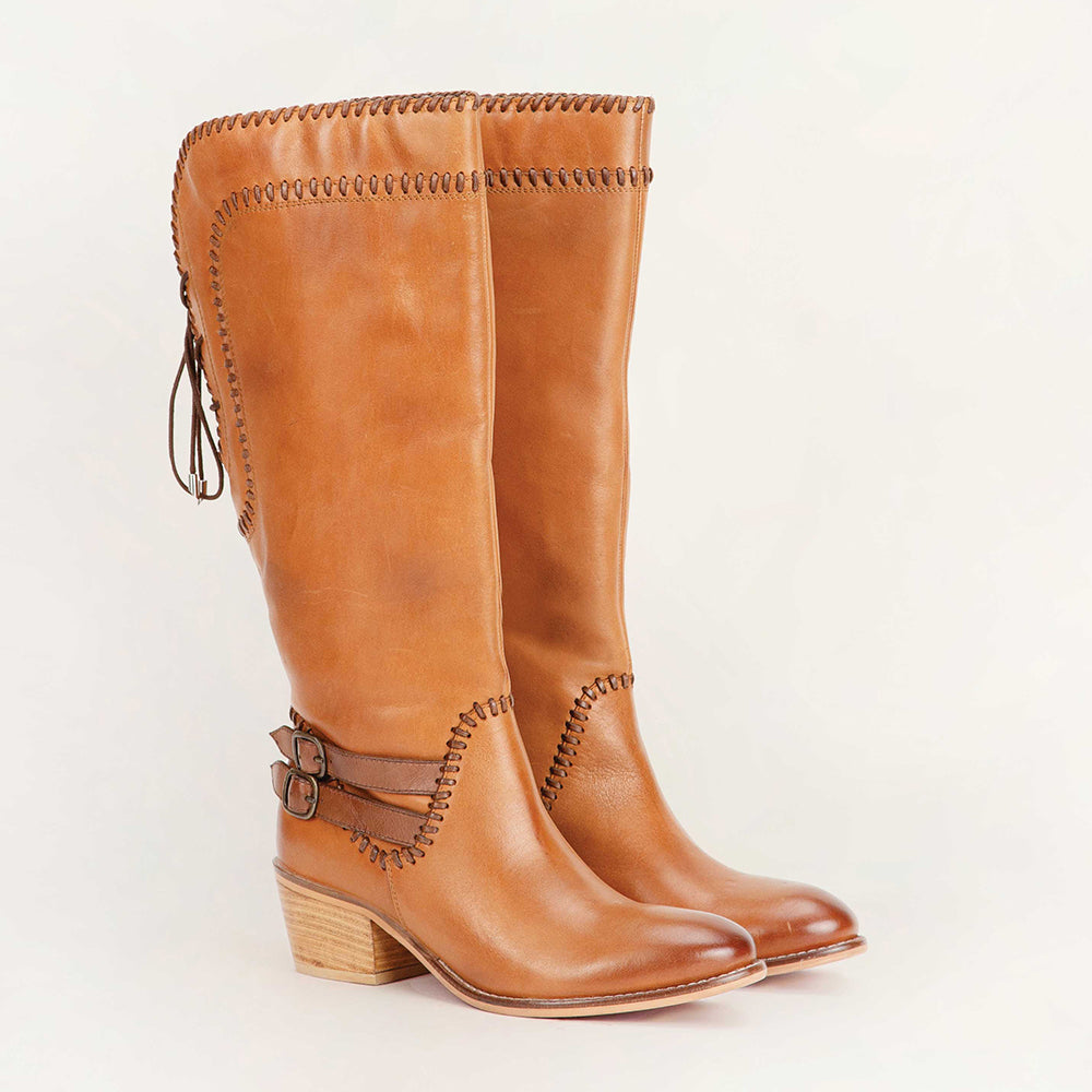 Loyal West Dusty Trail High Boot In Calfskin