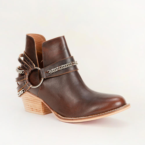 Loyal West Raven Canyon Booties In Calfskin