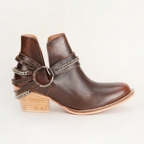 Loyal West Raven Canyon Booties In Calfskin