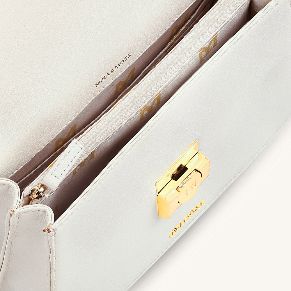 Mira & Moss Novelle Shoulder Bag - Ivory