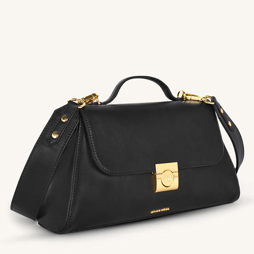 Mira & Moss Vivienne Classic Crossbody Bag - Black