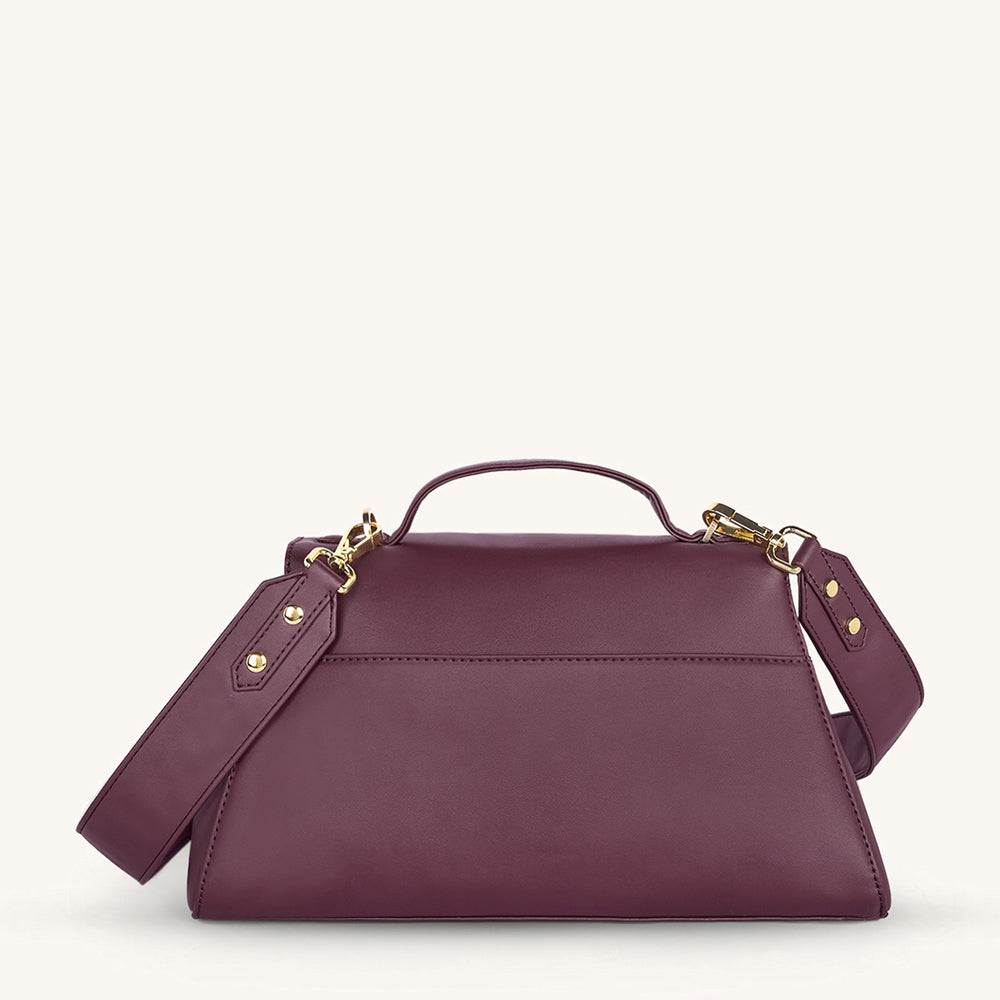 Mira & Moss Vivienne Classic Crossbody Bag - Plum